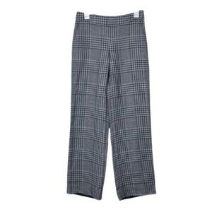 Reiss gray glen plaid phia sample trousers womens 4